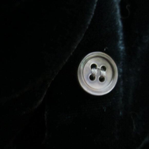 Sundance Womens XL Teal Blue Short Sleeve Gathered Velvet Shirt Silk Rayon - Picture 8 of 12